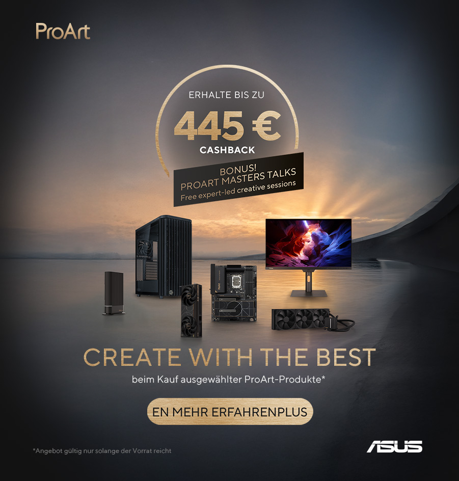 ProArt Cashback Aktion 2026 — Bis zu 445 € Cashback