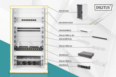 Digitus Netzwerk-Set 254 mm (10")-12HE, 312x300mm (B x T)