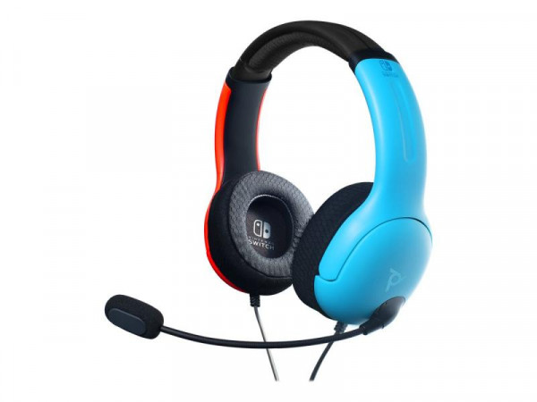 PDP Headset Stereo LVL40 Blau/Rot für Nintendo Switch