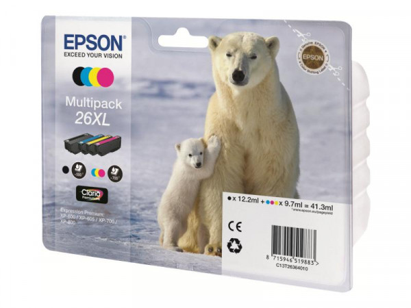 Patrone EPSON 26 XL-T2636 Black/Cyan/Magenta/Yellow