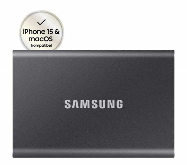 SSD 1TB Samsung Portable SSD T7 USB3.2 Gen.2 Titan Grey