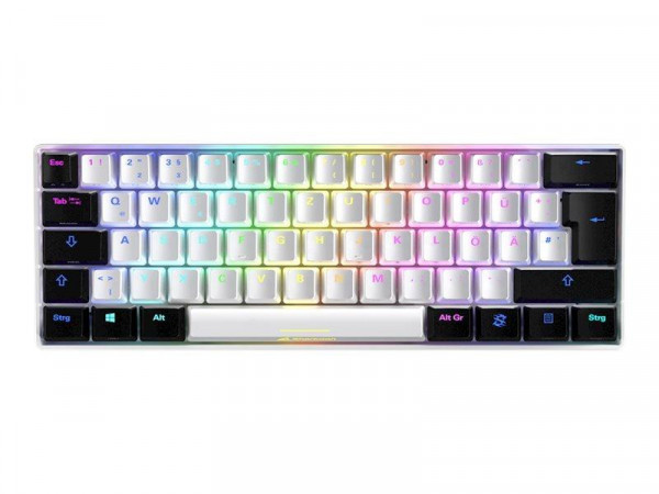 Sharkoon Tastatur Skiller SGK50S4 Gaming weiß/rot