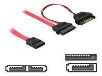 SATA-Kabel Delock Slim 13pin -> SATA 7pin +SATA 15pin 0.50m