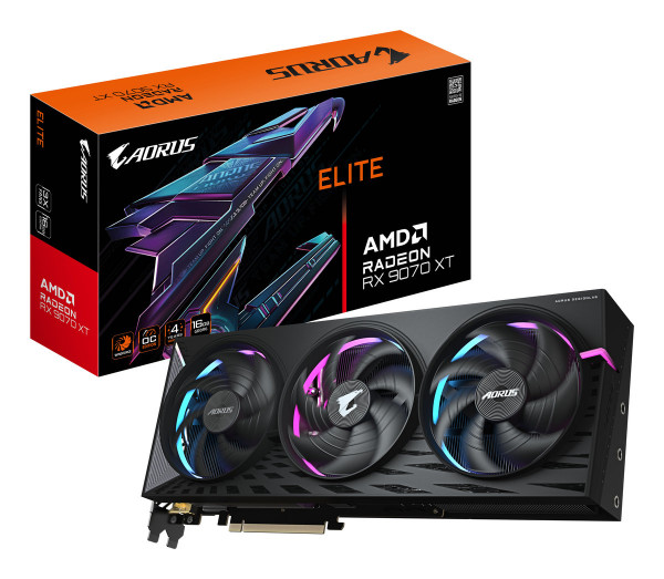Gigabyte Radeon RX9070 XT Elite 16GB GDDR6 2xHDMI 2xDP