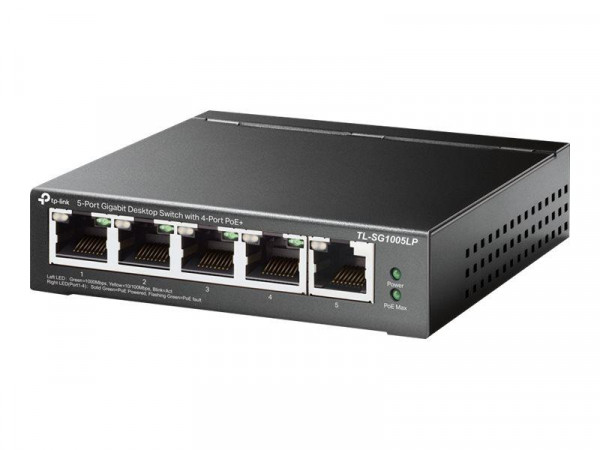 Switch TP-Link 5x GE TL-SG1005LP (davon 4xPOE+)