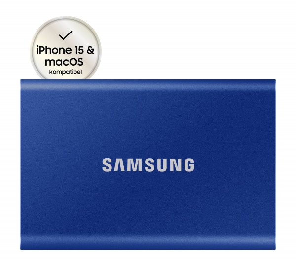 SSD 1TB Samsung Portable SSD T7 USB3.2 Gen.2 Indigo Blue