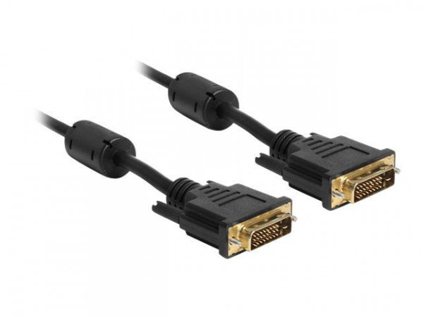 DVI Kabel Delock DVI(24+1) -> DVI(24+1) St/St 3.00m Gold