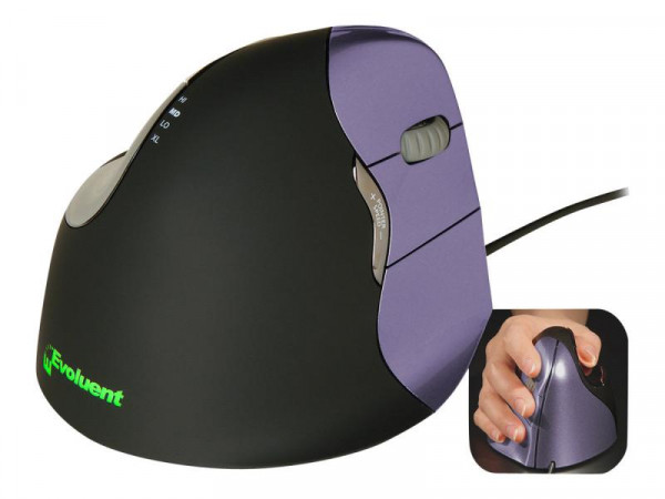 Maus Evoluent VerticalMouse 4 Rechts Small bl/purple retail