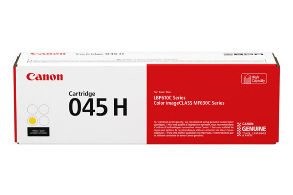 (B-Ware) Toner Canon 045 H yellow 1239C002 2.200 Seiten