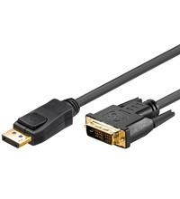 Goobay Displayport 1.2 St / DVI-D 24+1, 2m, schwarz, Bulk