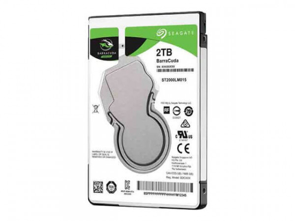 Seagate 6.3cm (2.5") 2TB SATA3 BarraCuda 5400 128MB 7mm