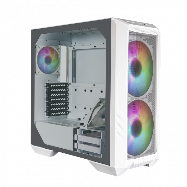 Gehäuse CoolerMaster HAF 500 White (White/TG)