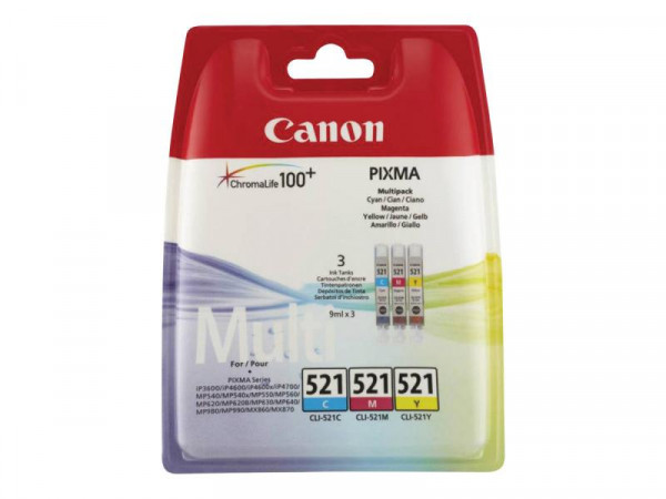 Patrone Canon CLI521z Tricolor