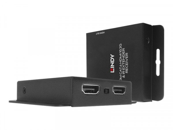 Lindy 70m Cat.6 HDMI 10.2G & IR Extender mit PoC & Loop Out