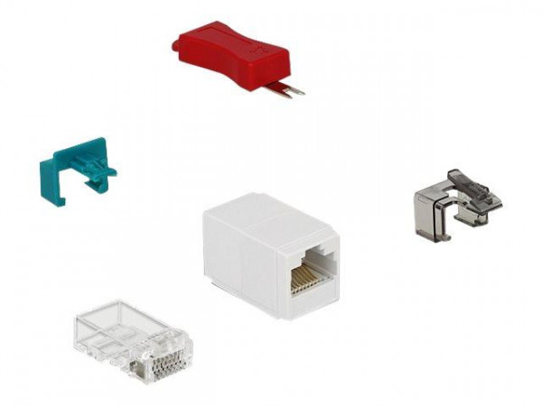 DELOCK RJ45 Secure Clip Starter Set 20Stück