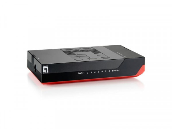 LevelOne Switch 8x GE GSW-0807 Kunststoff