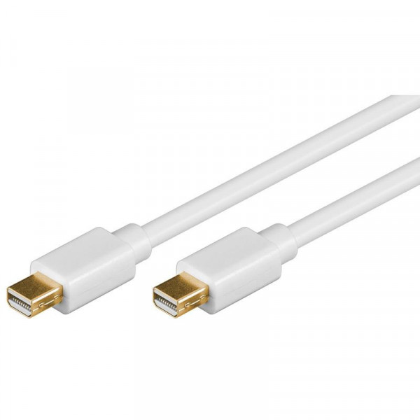 Goobay Mini Display-Port Kabel, St/St, 2,0m, weiß, Bliste