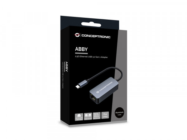 CONCEPTRONIC Adapter USB-C -> RJ45 10/100/1000/2500 0.15m