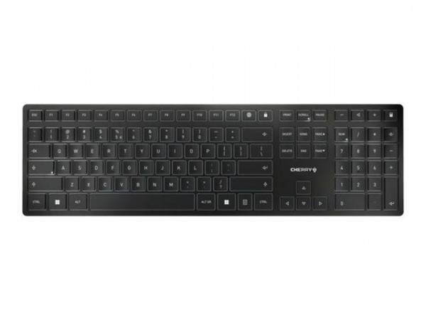 CHERRY TAS KW 9100 SLIM Wireless DE-Layout schwarz/silber