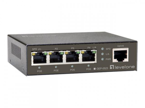 LevelOne Switch 5x GE GEP-0523 60W 4xPoE