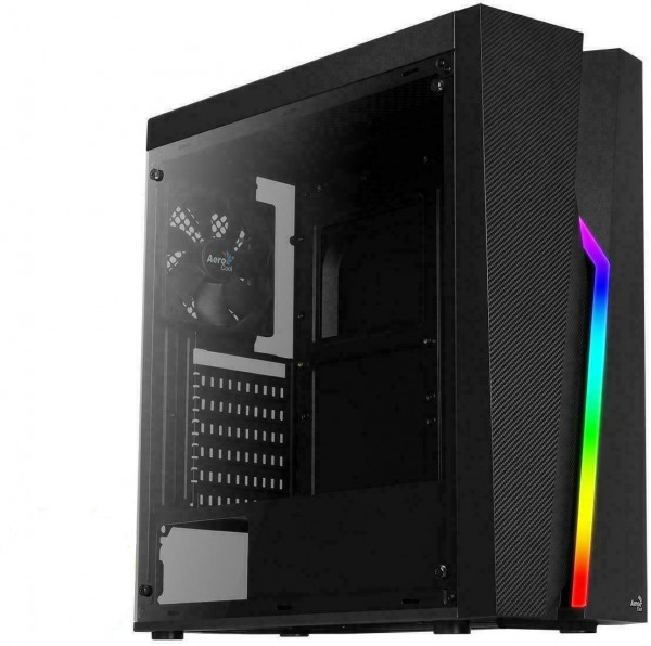 Gehäuse AeroCool Midi Bolt Black RGB MicroATX/ATX/Mini-ITX o.N.