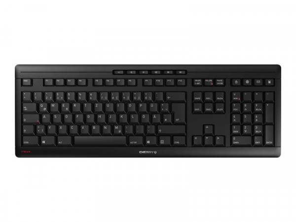 CHERRY TAS STREAM KEYBOARD Wireless DE-Layout schwarz