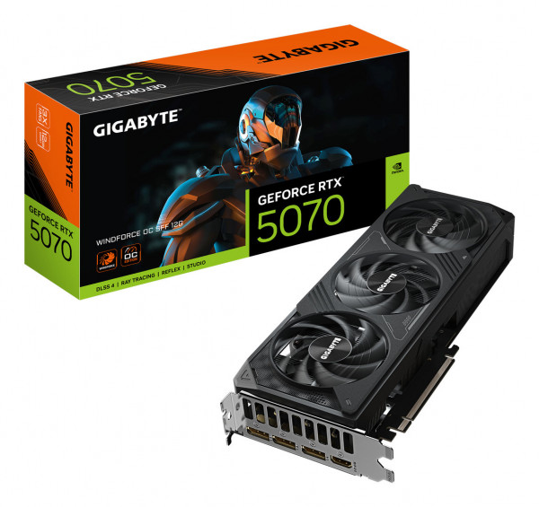 Gigabyte RTX5070 Windforce OC 12GB GDDR7 HDMI 3xDP