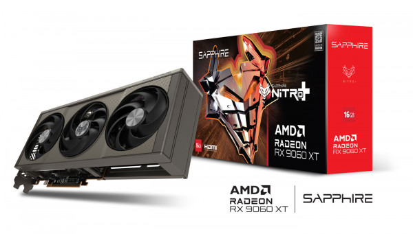 SAPPHIRE Radeon RX9060XT Nitro+ GAMING OC 16GBGDDR6 HDMI DP