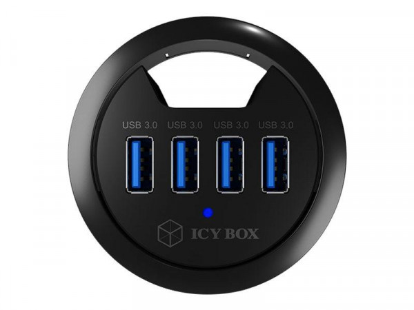 Hub 4-Port IcyBox USB 3.0 IB-HUB1403 rd. Tisch-Hub retail