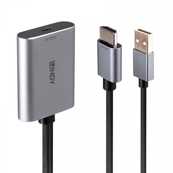 Lindy Konverter HDMI auf USB Typ C mit USB Power