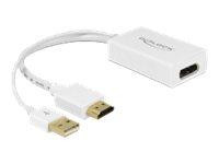 HDMI Adapter Delock A -> Displayport St/Bu 4K weiß
