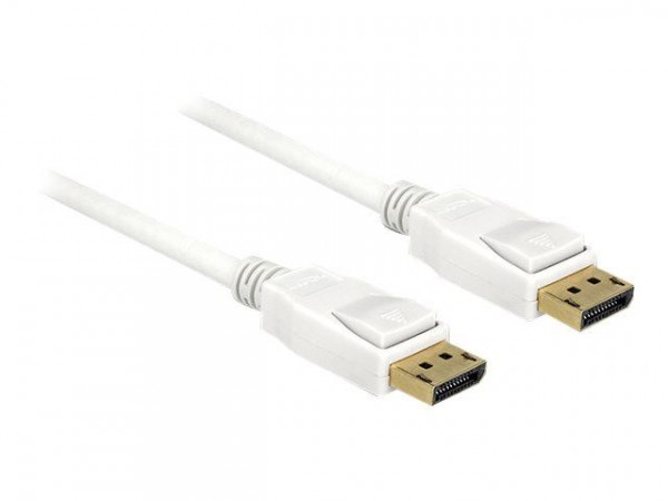 Displayport Kabel Delock DP -> DP St/St 5.00m weiß 4K