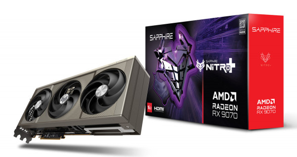 SAPPHIRE Radeon RX9070 Nitro+ GAMING OC 16GBGDDR6 2xHDMI 2xD