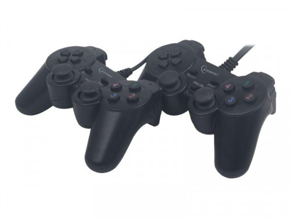 GEMBIRD Gamepad 2erPack USB Gamepad Dual Vibration 10 Tasten