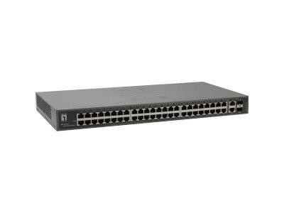 LevelOne Switch 50x FE FGU-5021 2xGSFP 19