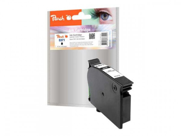Peach 8.1 ml - Schwarz - Tintenpatrone (Alternative zu: Epson T0711)
