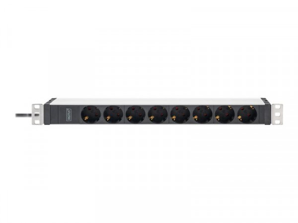 DIGITUS PDU 1HE 8x Schuko 16A Ausgänge 230V/16A schwarz