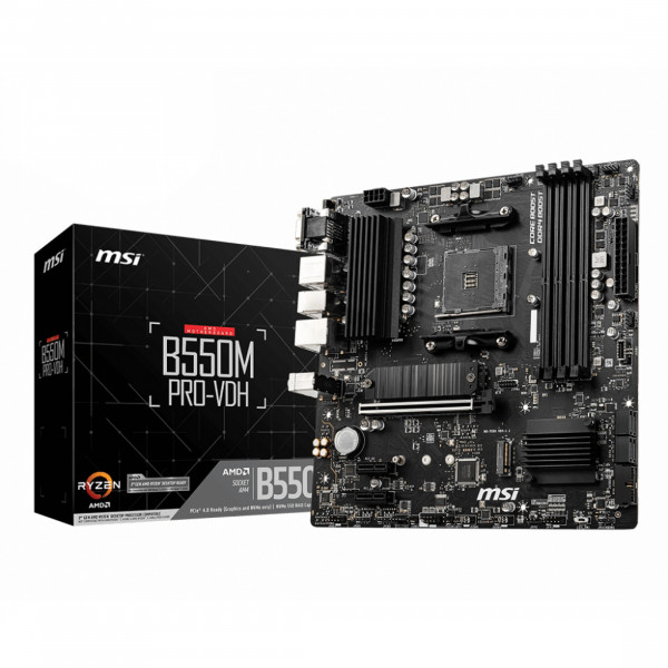 Mainboard MSI B550M Pro-VDH (B550,AM4,mATX,AMD)