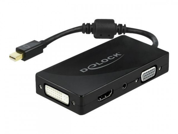 DELOCK Mini DP 1.2 Adapter > VGA/HDMI/DVI/Audio Bu 4K passiv