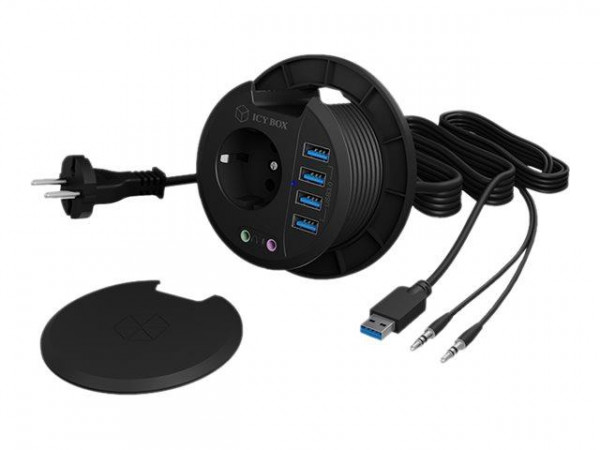 Hub 4-Port IcyBox USB 3.0 IB-Hub1430 Tisch-Hub extern