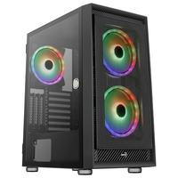 Gehäuse AeroCool Midi Graphite black v3 MicroATX/ATX/MiniITX o.N