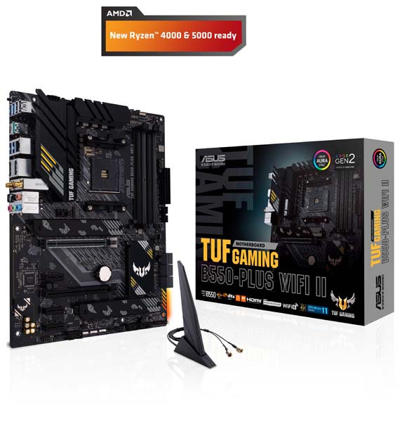 Mainboard ASUS TUF GAMING B550M-PLUS (WI-FI II) (AMD,AM4,DDR4,ATX)