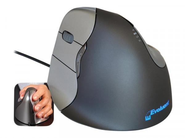 Maus Evoluent VerticalMouse 4 Links grey USB retail