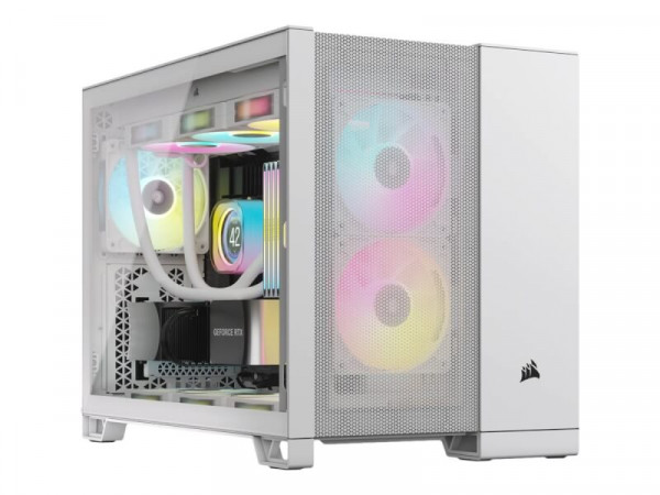 CORSAIR Geh Midi 2500D Airflow (Tempered Glass) White