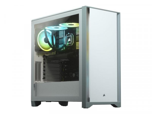Gehäuse CORSAIR Midi 4000D (Tempered Glass) White