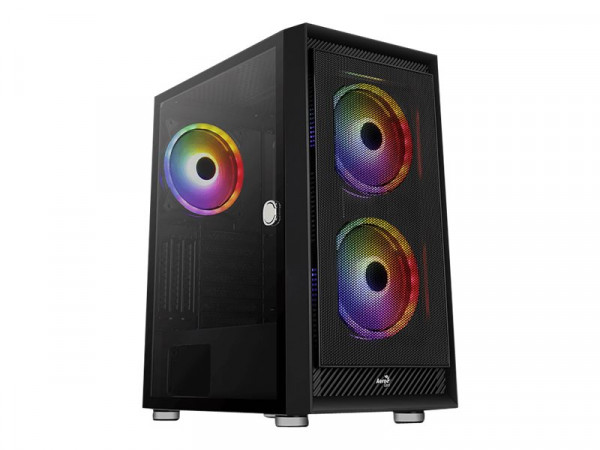 Gehäuse AeroCool Midi Graphite black v1 MicroATX/ATX/MiniITX o.N