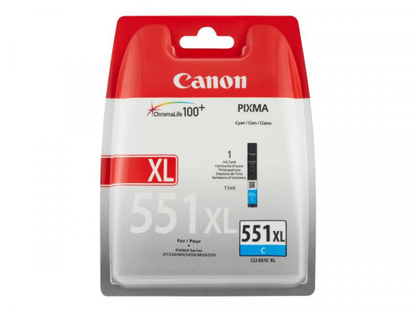 Patrone Canon CLI551C XL cyan 6444B001