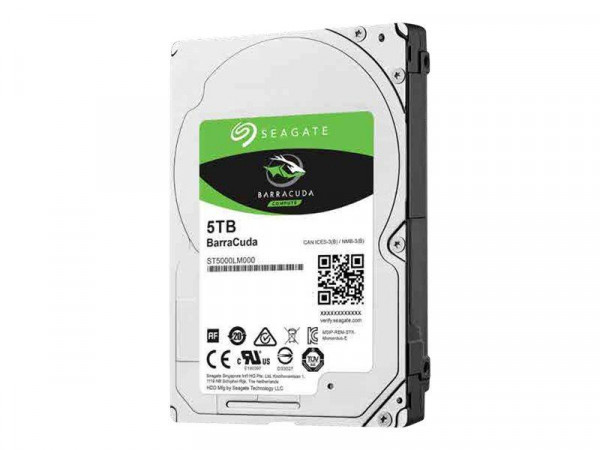 Seagate 6.3cm (2.5") 5TB SATA3 BarraCuda 5400 128MB 15mm