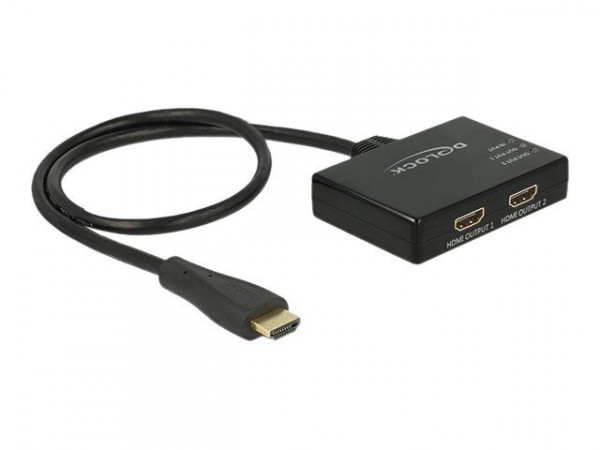 HDMI Splitter Delock 1 Eingang -> 2 Ausgänge 4K