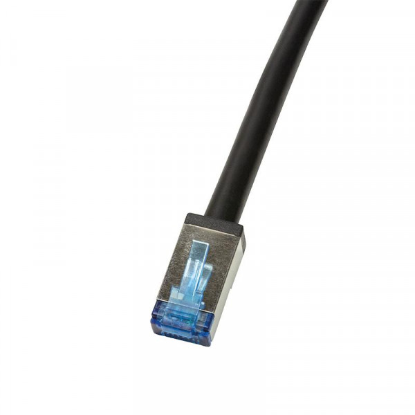 LogiLink Outdoor PE Patchkabel CAT.6A S/FTP, schwarz, 30,0m